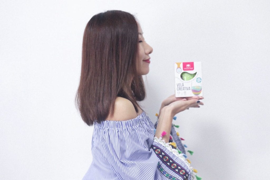 Cherry Fung with Cristalinas Creative Candle set