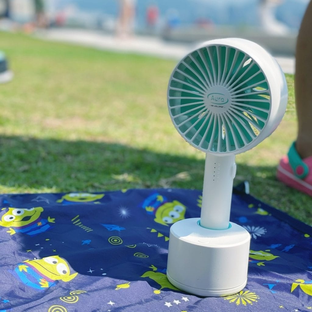 aura air lollipop 2合1 纳米杀菌手提小风扇